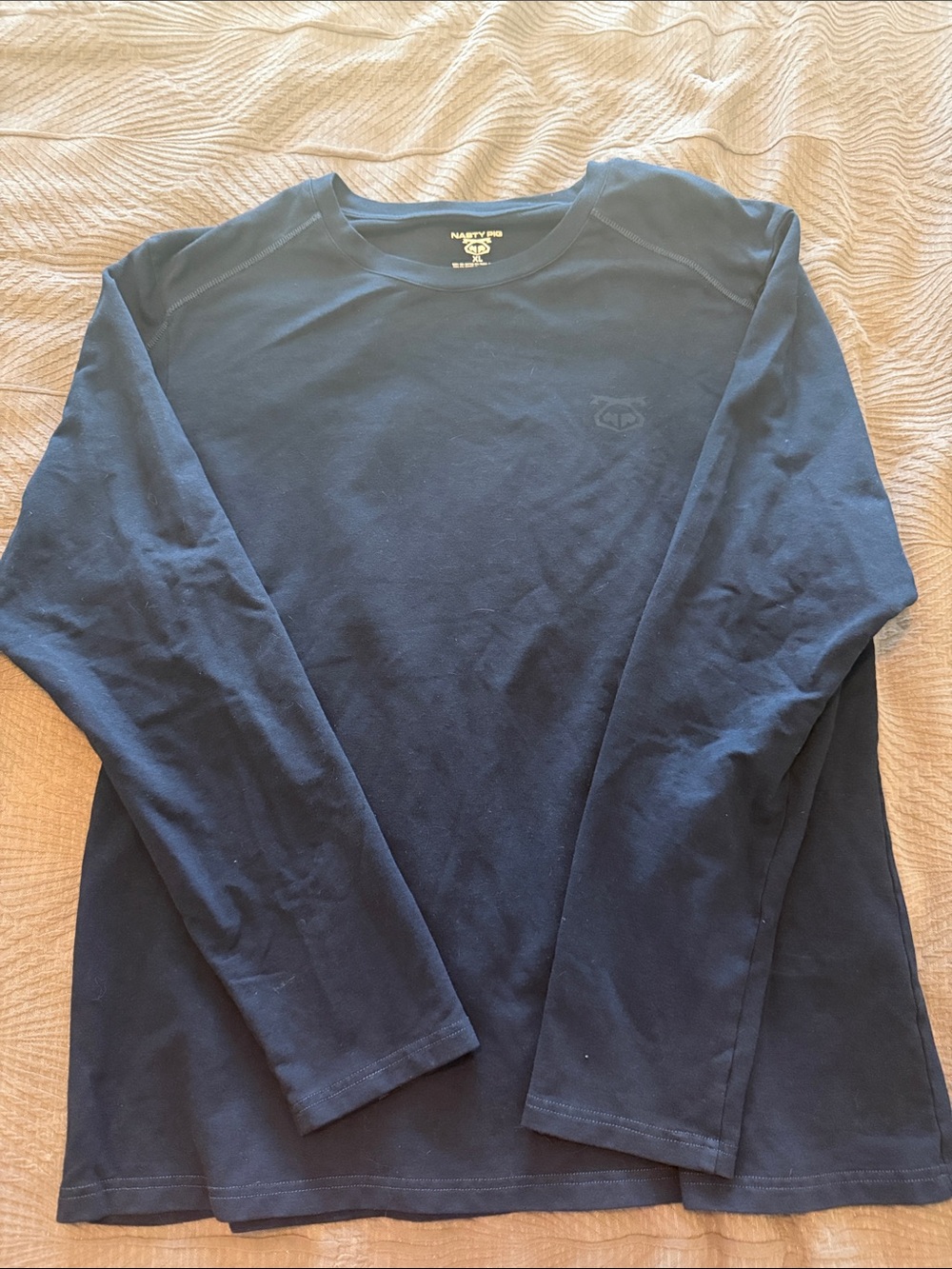 Nasty Pig Men's Long-Sleeve Crewneck Shirt - Navy